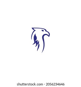eagle head vector illustration for icon, symbol or logo. bird head template logo