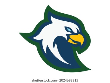 Cabeza de águila. Logo de la ilustración del vector.