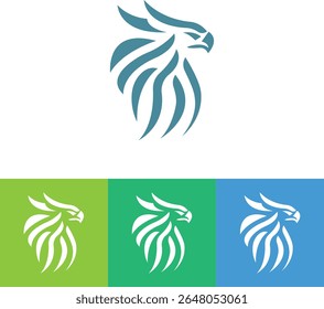 eagle head vector illustration logo