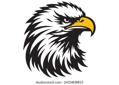 eagle head  vector illustration  for t- Shirt use 