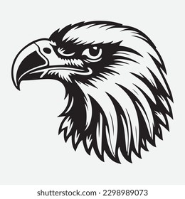 Eagle head Vector illustration. Eagle Vintage Logo