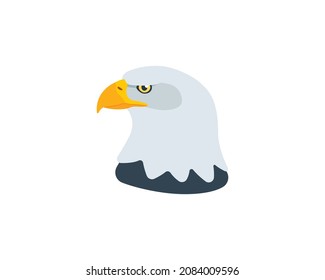 Eagle head vector isolated icon. Eagle emoji illustration. Eagle vector isolated emoticon