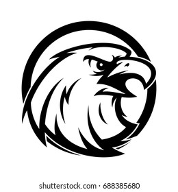 eagle head vector logo / mascot