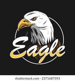 eagle head vector mascot illustration