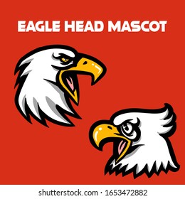 Logotipo de mascota vectorial de la cabeza del águila
