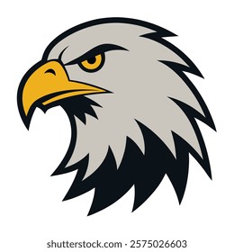 eagle head of a vector silhouette