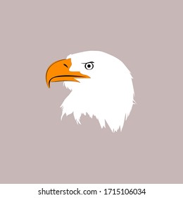 eagle head vector . simple illustration animal