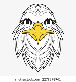 Eagle Head Vector Tattoo Logo Icon design