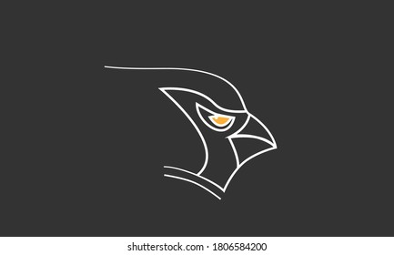  Eagle heads icon isolated on white background. Vector design element.