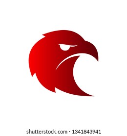 eagle heads silhouette, creative falcon head logotype silhouette vector, eagle head illustration