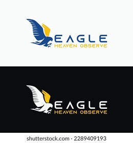Eagle Heaven Observe elegant vector logo design