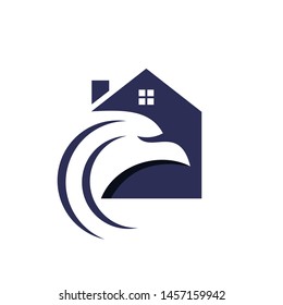 Eagle Home Property Vector Logo Design