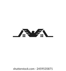 Eagle Home Property Vector Logo