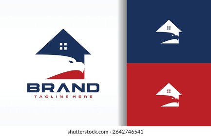 Diseño de logotipos de Eagle House para negocios inmobiliarios y de propiedades
