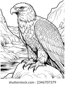 Eagle ice cold coloring pages