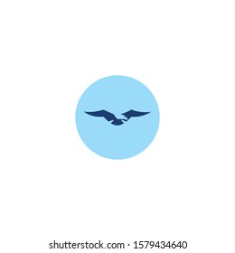 Eagle icon. Bird icon. Vector illustration for your design