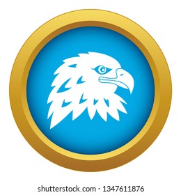 Eagle icon blue vector isolated on white background for any design