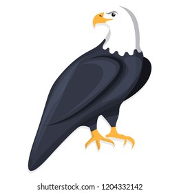 Eagle icon. Cartoon of eagle vector icon for web design isolated