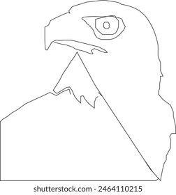diseño de ícono de águila Vector 1