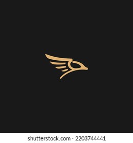 eagle icon fast design illustration, hawk icon design, eagle logo design template, falcon icon
