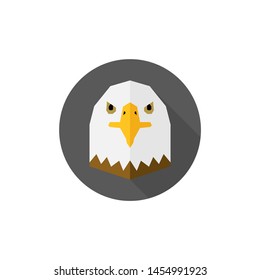 eagle icon, flat design style