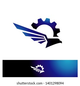 Eagle icon. Eagle head illustration. Falcon Vector Logo Template.
 Hawk Logo design.