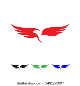 Eagle icon. Eagle head illustration. Falcon Vector Logo Template.
 Hawk Logo design.