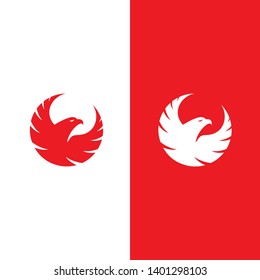 Eagle icon. Eagle head illustration. Falcon Vector Logo Template.
 Hawk Logo design.