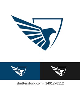 Eagle icon. Eagle head illustration. Falcon Vector Logo Template.
 Hawk Logo design.