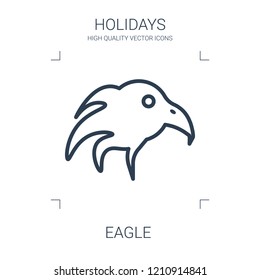 eagle icon. high quality line eagle icon on white background. from holidays collection flat trendy vector eagle symbol. use for web and mobile