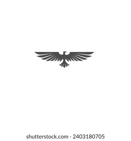 eagle icon illustration isolated vector sign symbol