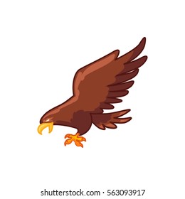 eagle icon illustration isolated vector sign symbol