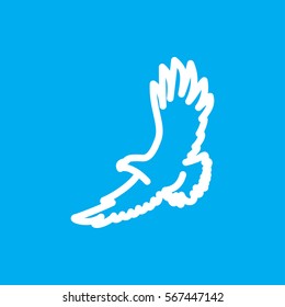 eagle icon illustration isolated vector sign symbol