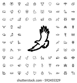 eagle icon illustration isolated vector sign symbol. Animals icons vector set.