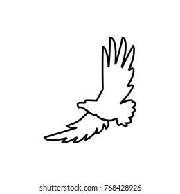 eagle icon illustration isolated vector sign symbol