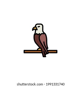 Eagle Icon Isolated On White Background 