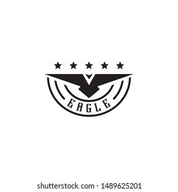 Eagle icon logo design inspiration vector illustration template
