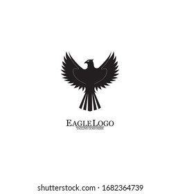 Eagle icon logo design vector template
