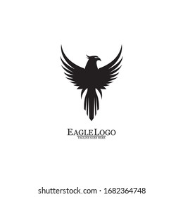 Eagle icon logo design vector template