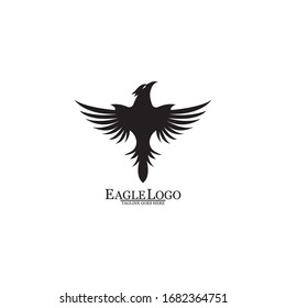 Eagle icon logo design vector template