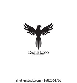 Eagle icon logo design vector template