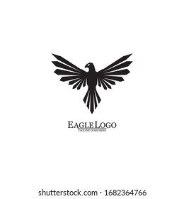 Eagle icon logo design vector template