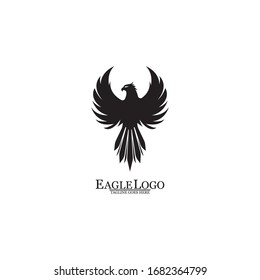 Eagle icon logo design vector template
