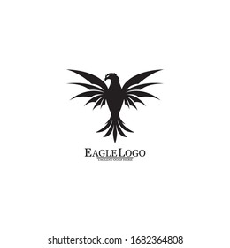 Eagle icon logo design vector template