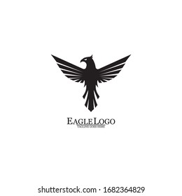 Eagle icon logo design vector template