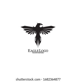 Eagle icon logo design vector template