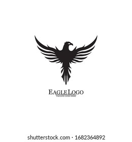 Eagle icon logo design vector template