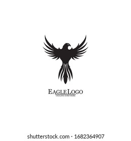 Eagle icon logo design vector template