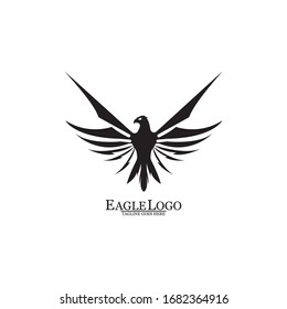 Eagle icon logo design vector template