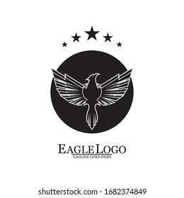 Eagle icon logo design vector template